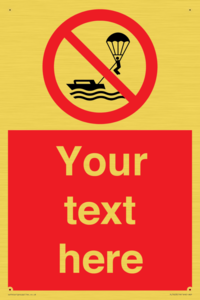 Custom No parasailing